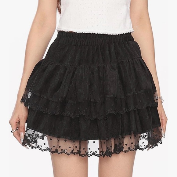 Mini Skirt Lace Double Layer with Shorts Under by kakarin choyx New size XXL - Picture 2 of 5